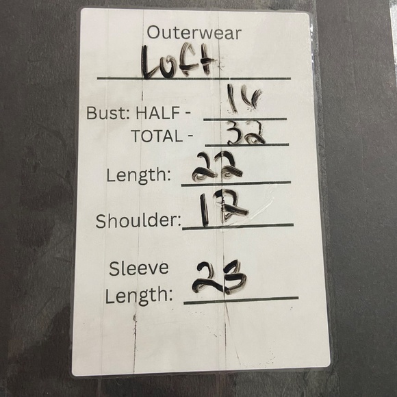 Ann Taylor LOFT Merino Wool Blend Open Front Cardigan Sweater Light Gray Size S - Picture 8 of 8